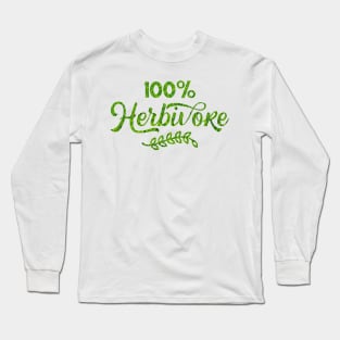 100 pourcent herbivore Long Sleeve T-Shirt